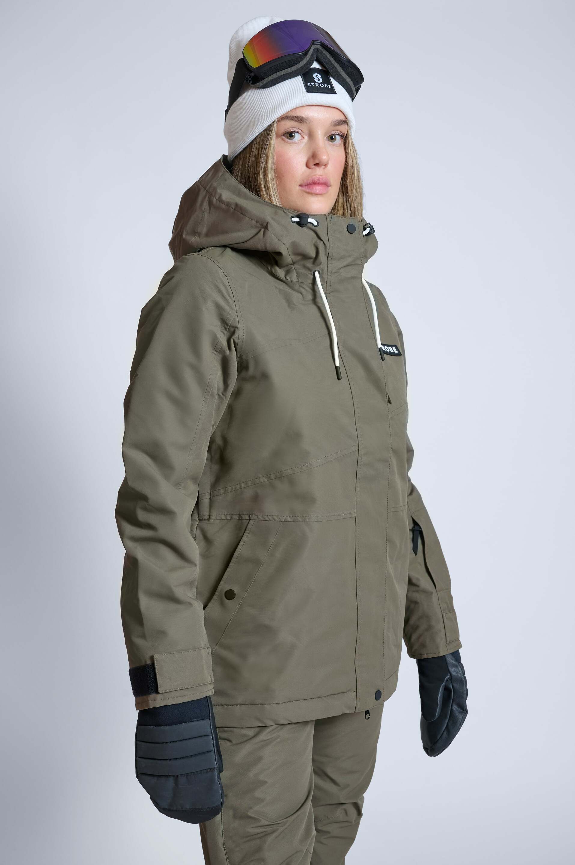 Veste de ski Aura Olive Green - Femmes