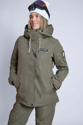 Veste de ski Aura Olive Green - Femmes