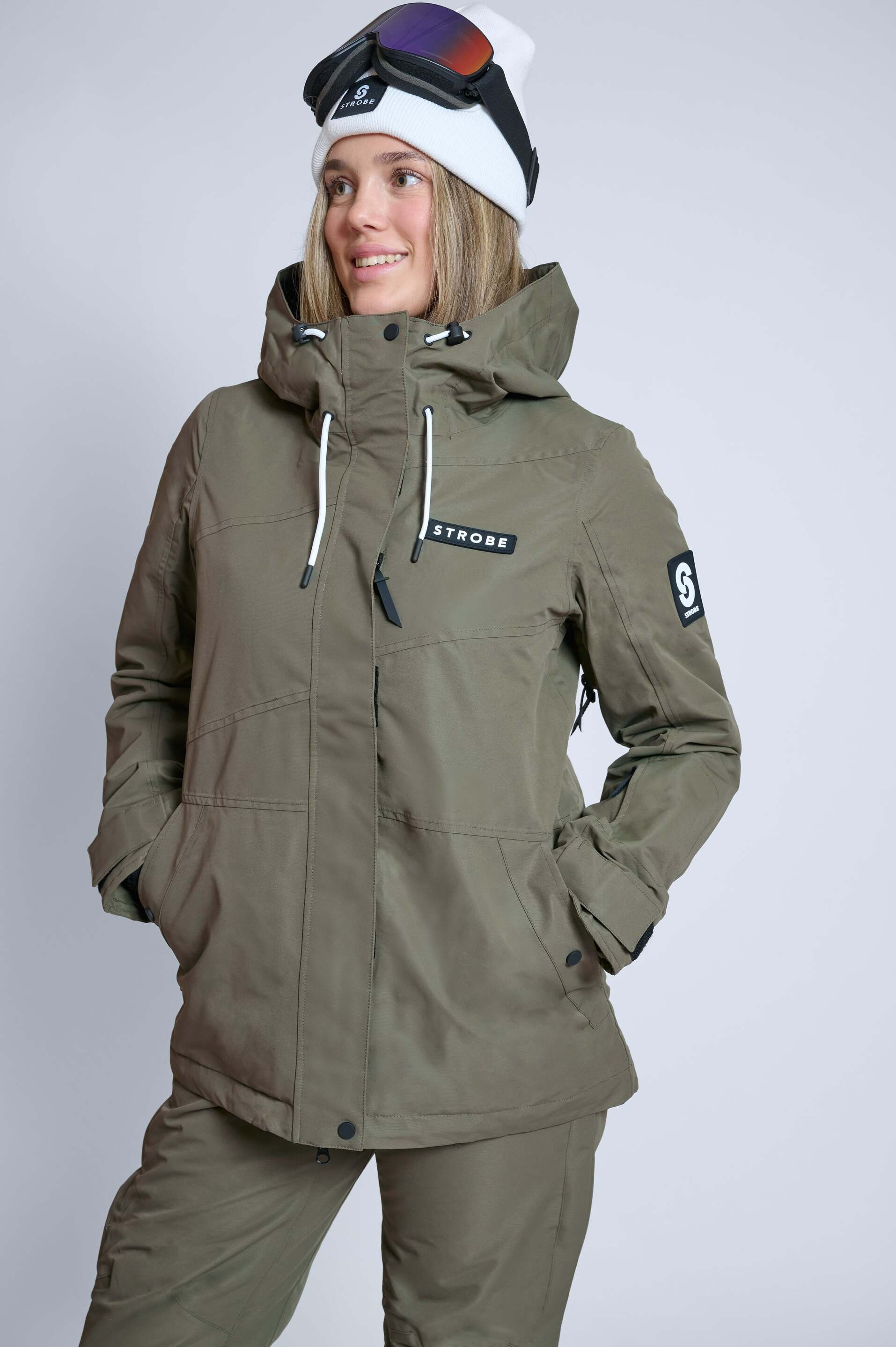 Veste de ski Aura Olive Green - Femmes