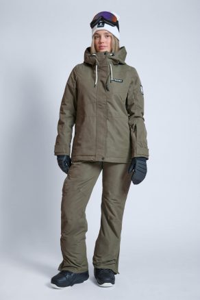 Veste de ski Aura Olive Green - Femmes