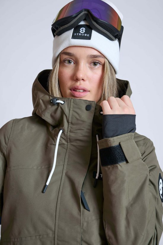 Veste de ski Aura Olive Green - Femmes