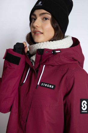Veste de ski Aura Burgundy - Femmes