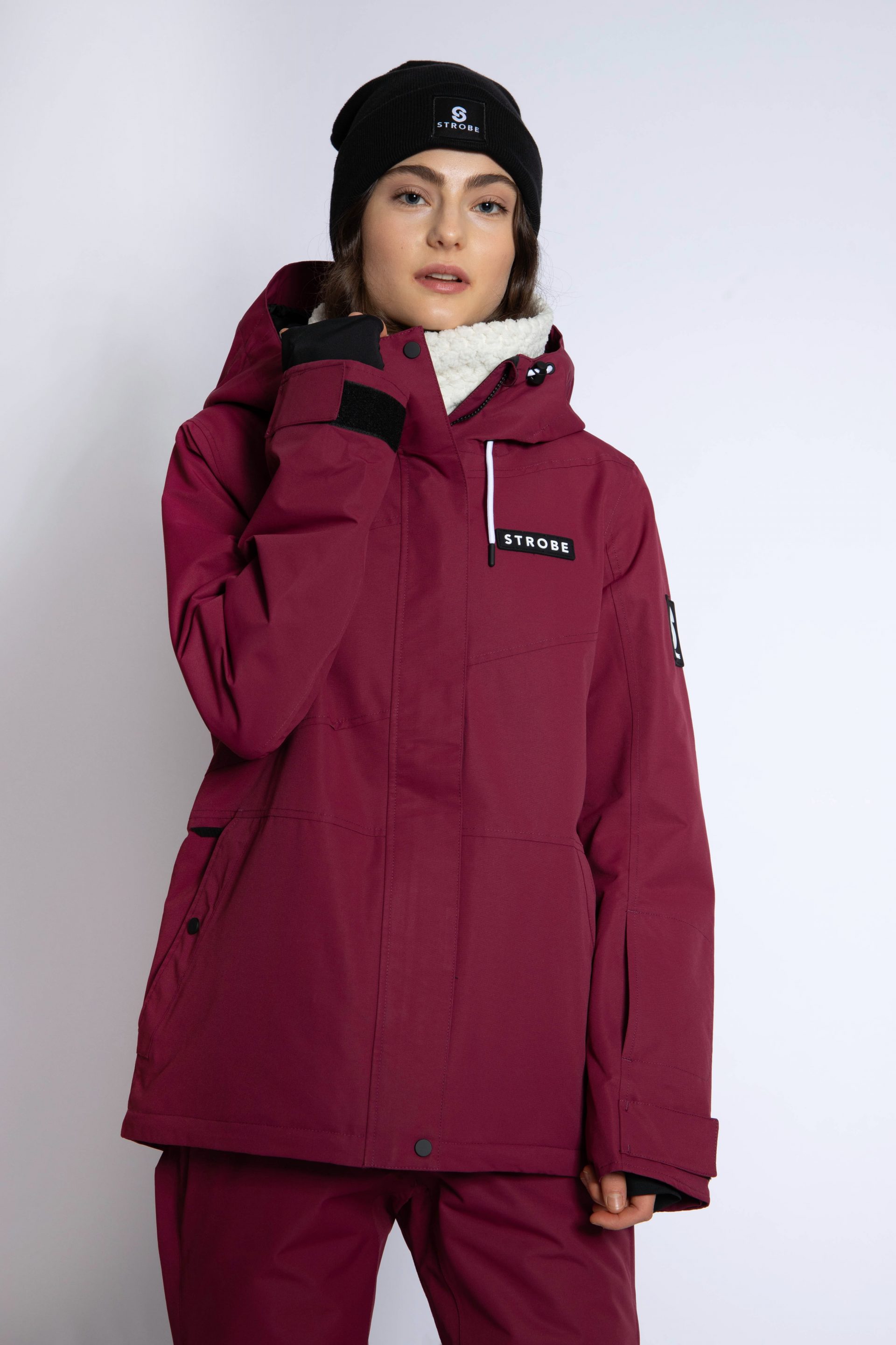 Veste de ski Aura Burgundy - Femmes